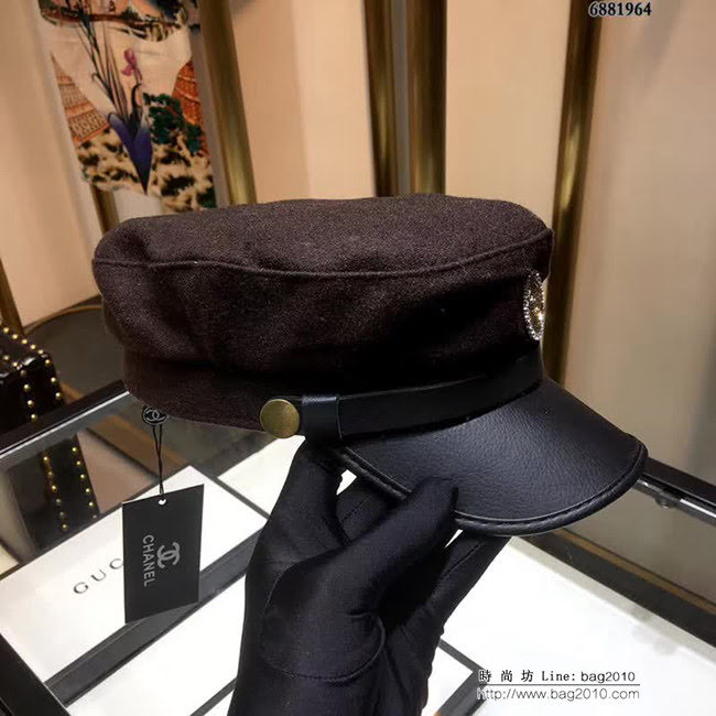 CHANEL香奈兒 經典款 2018新款 鴨舌貝雷帽 6881964 LLWJ6773